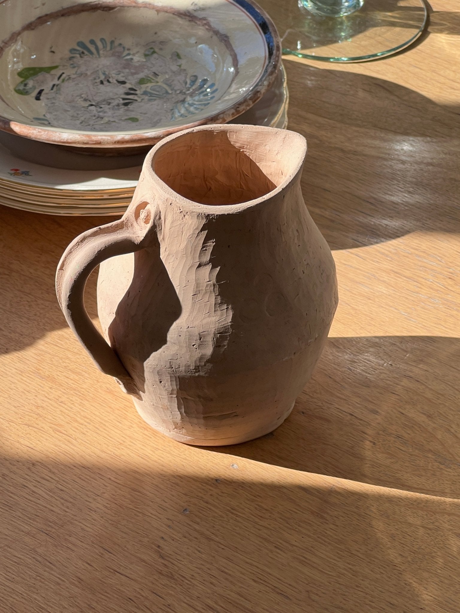 Terracotta pitcher - NEROLI