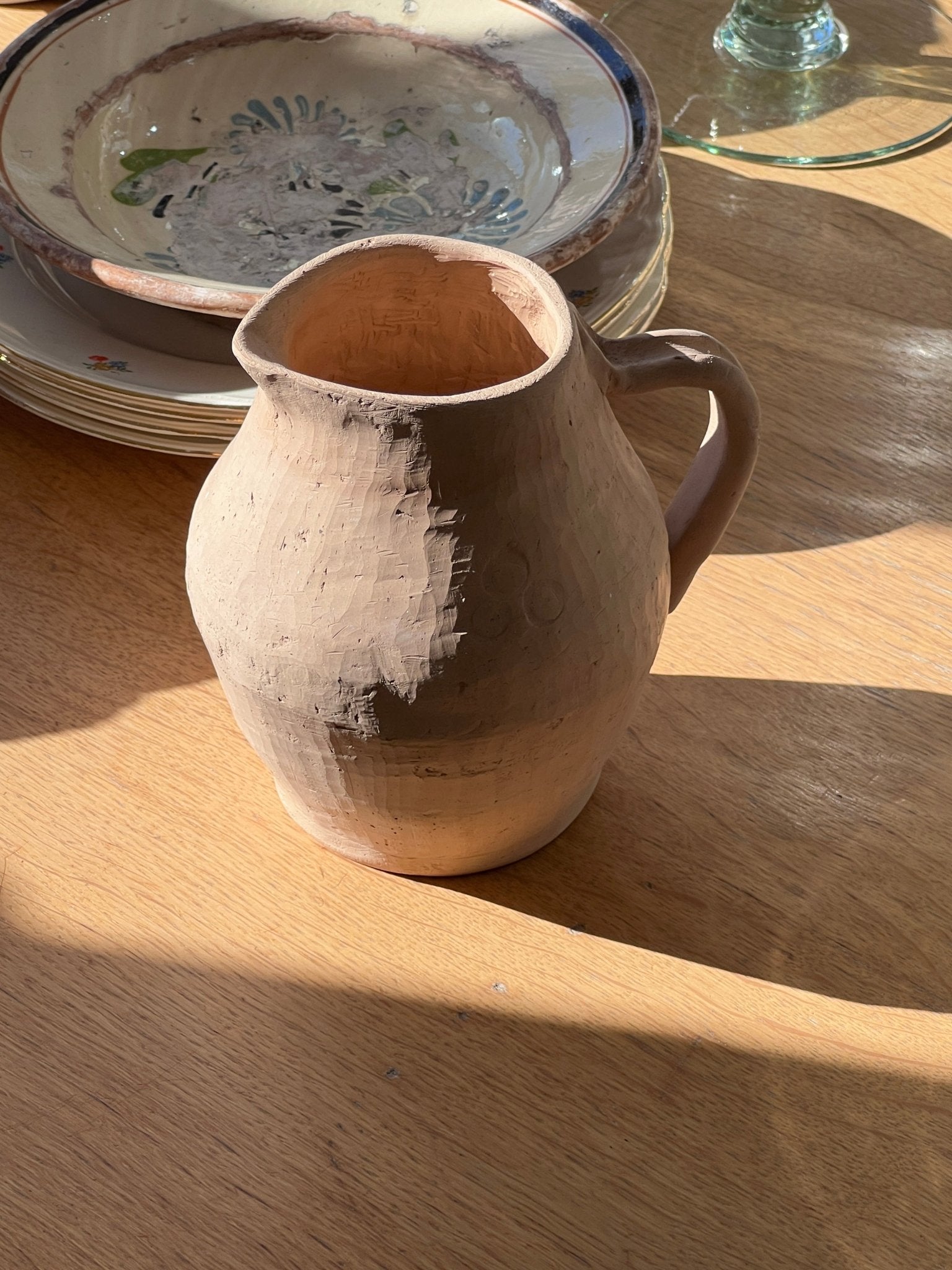 Terracotta pitcher - NEROLI