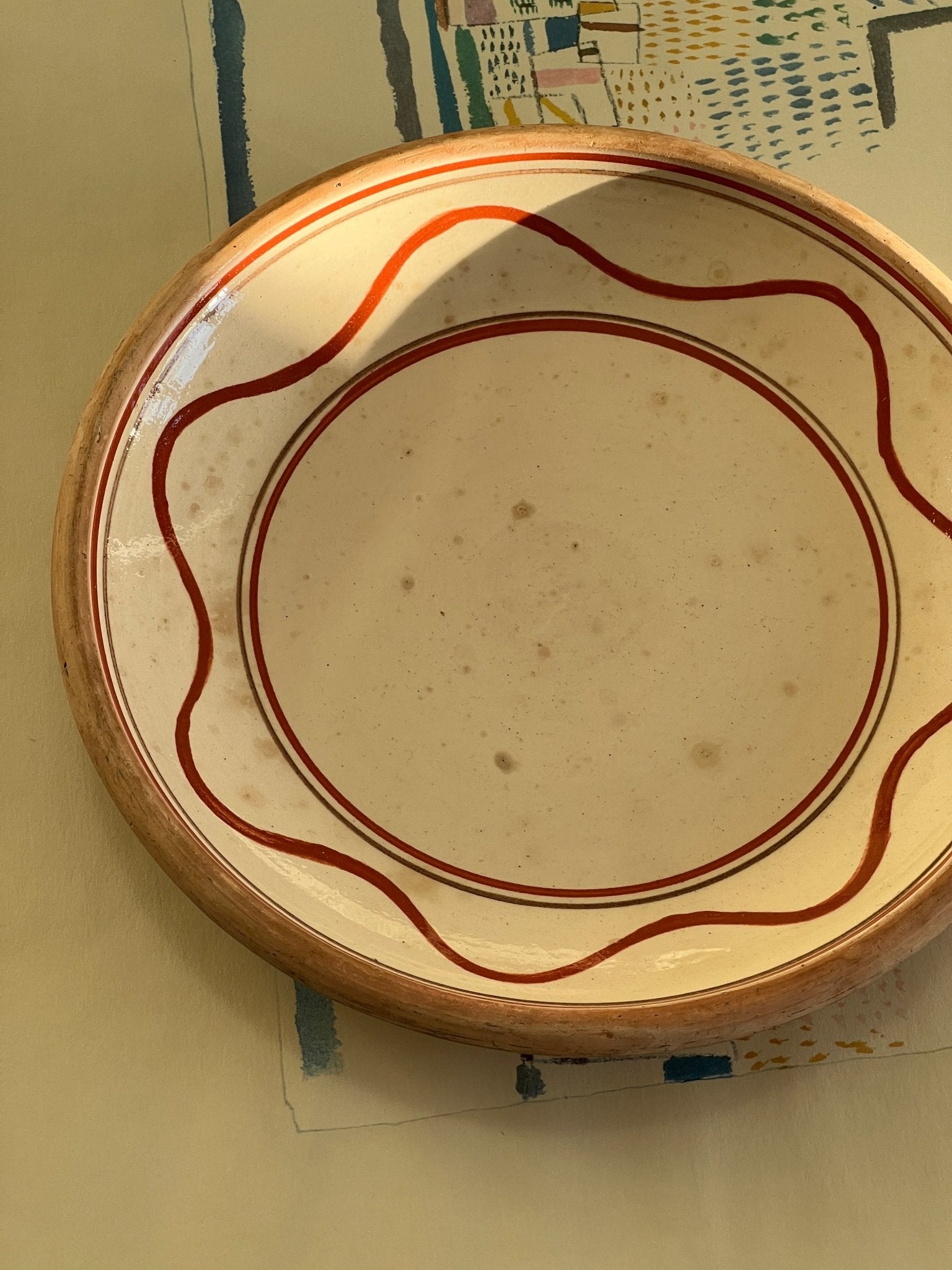 Terracotta platter - NEROLI