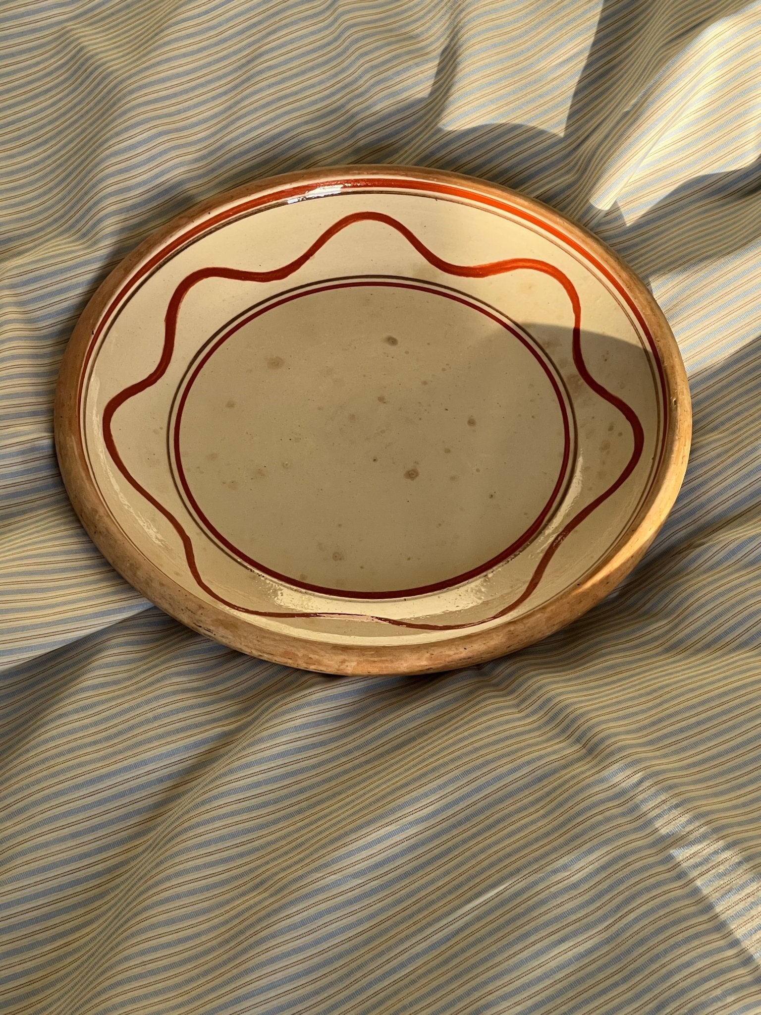 Terracotta platter - NEROLI