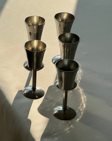 Tin liquor glasses (6 pcs) - NEROLI
