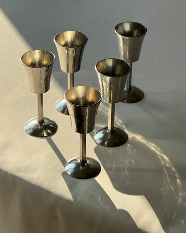 Tin liquor glasses (6 pcs) - NEROLI