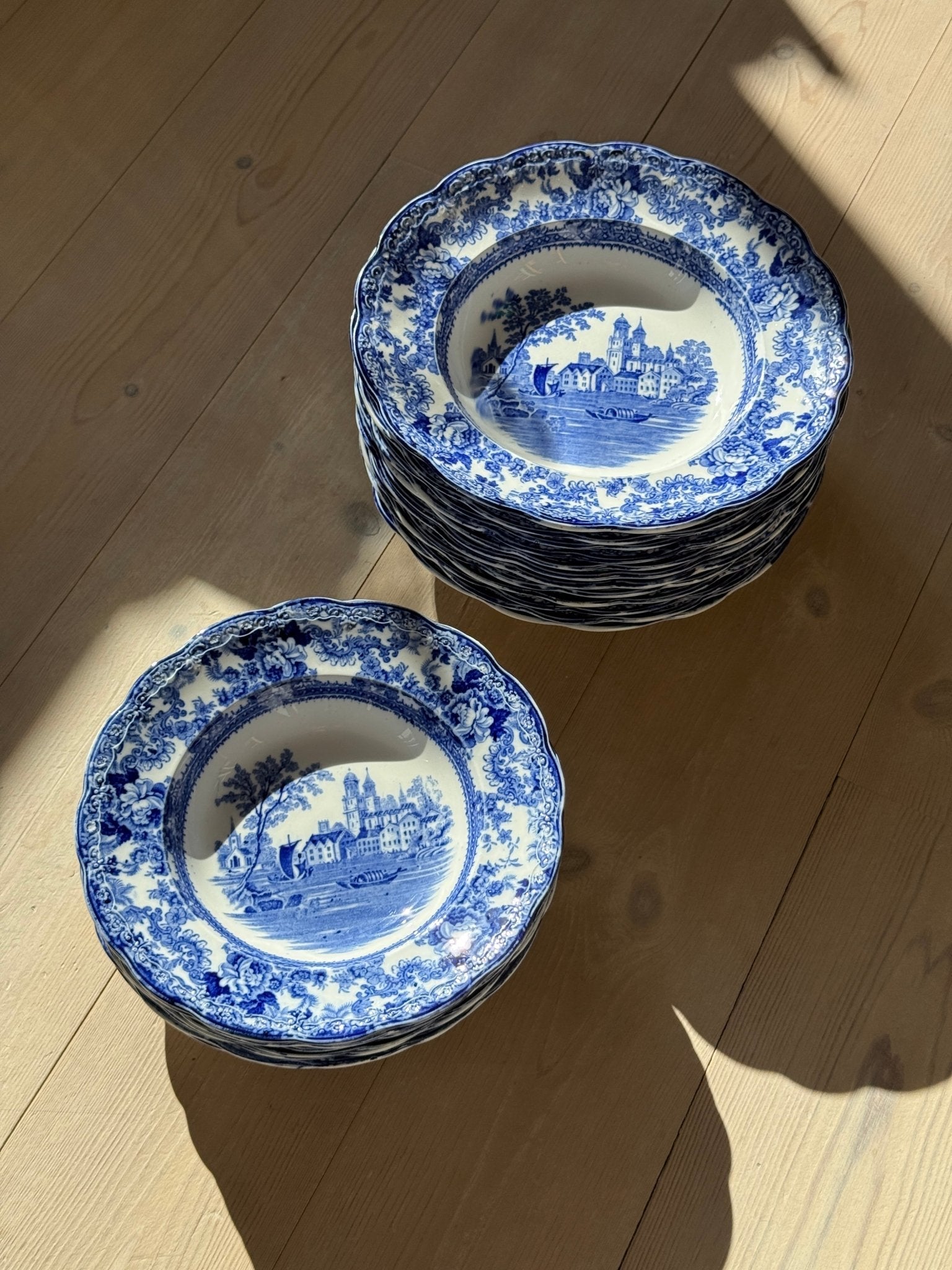 Togo pasta plates (12 pcs) - NEROLI