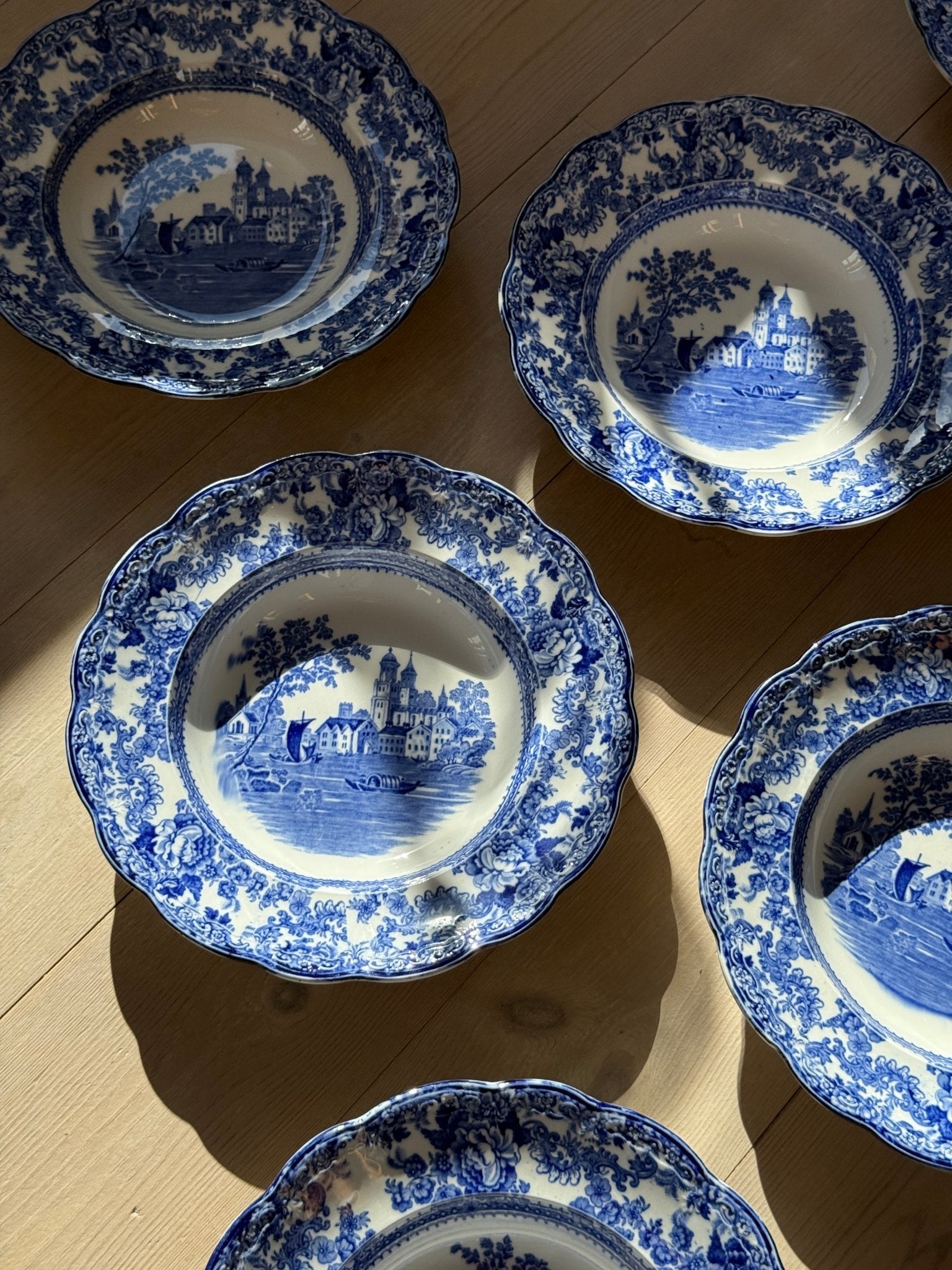 Togo pasta plates (12 pcs) - NEROLI