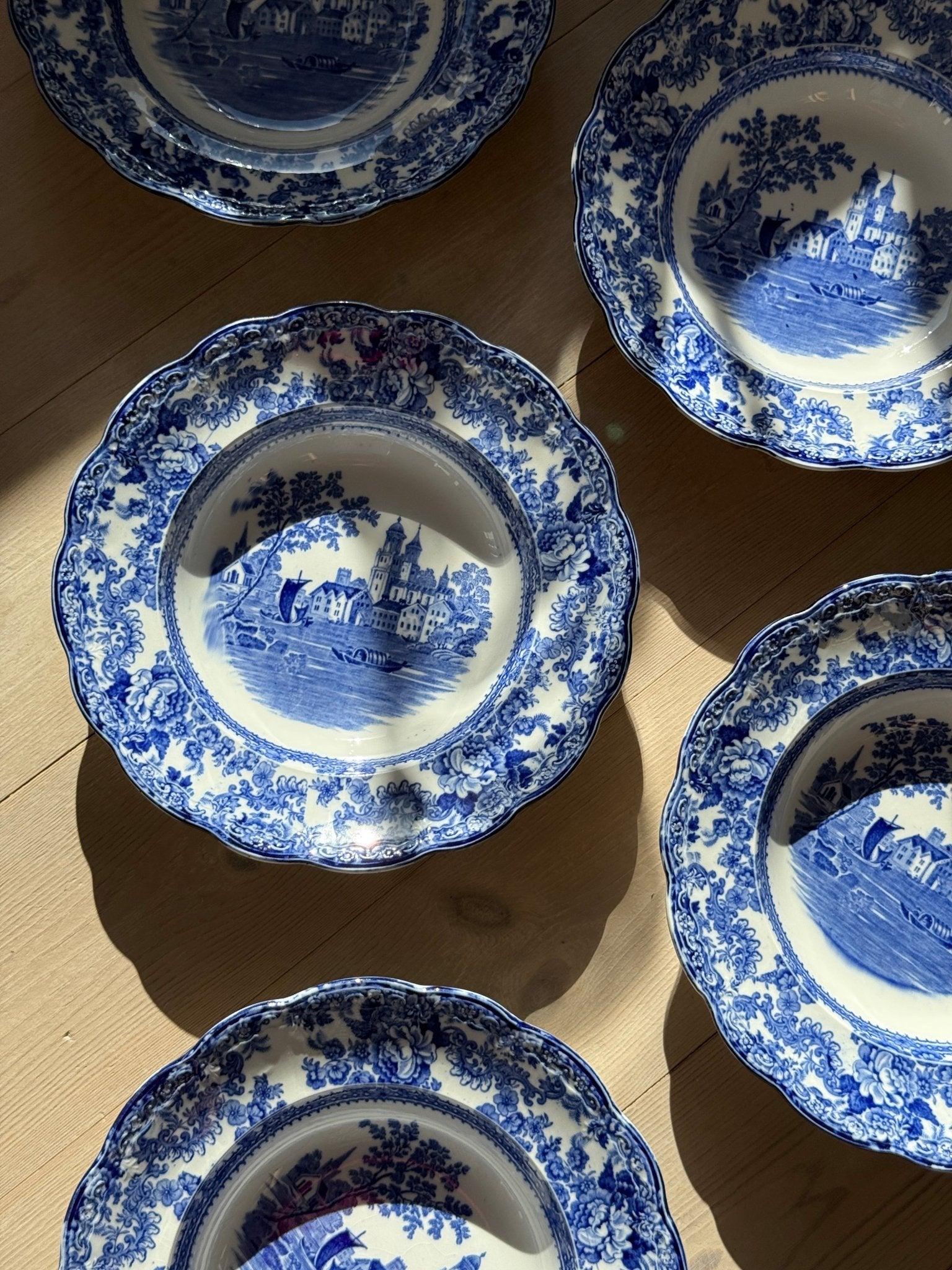 Togo pasta plates (12 pcs) - NEROLI