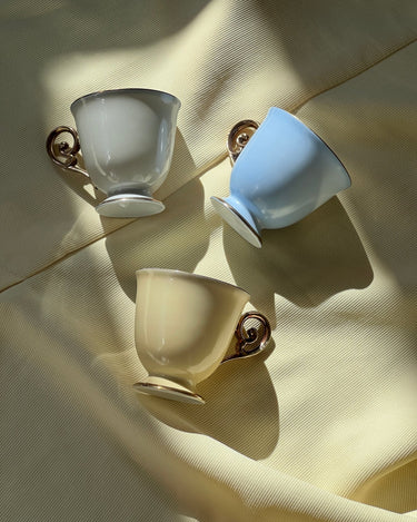 Tricolore espresso cups - NEROLI
