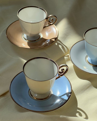 Tricolore espresso cups - NEROLI