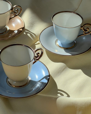 Tricolore espresso cups - NEROLI