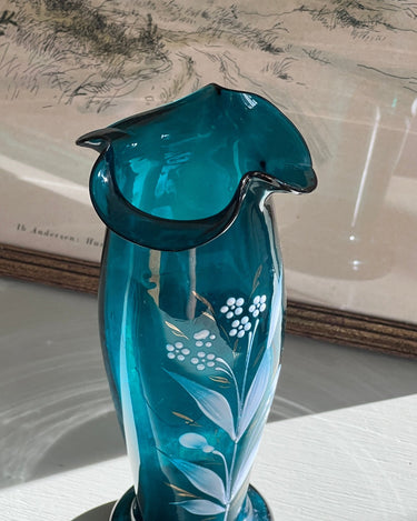 Turquoise glass vase - NEROLI