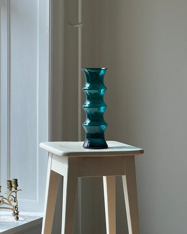 Turquoise glass vase - NEROLI