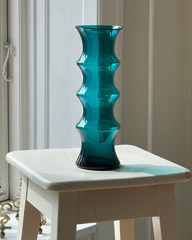 Turquoise glass vase - NEROLI