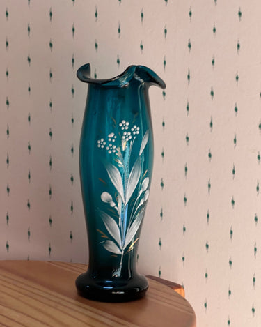 Turquoise glass vase - NEROLI