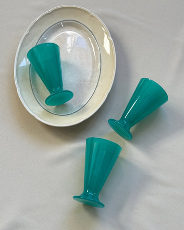 Turquoise glasses (3 pcs) - NEROLI