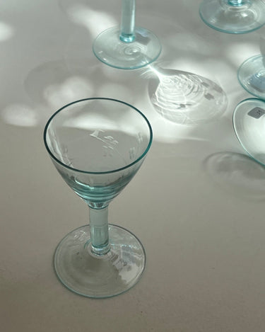 Turquoise liquor glasses (6 pcs) - NEROLI