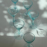Turquoise liquor glasses (6 pcs) - NEROLI