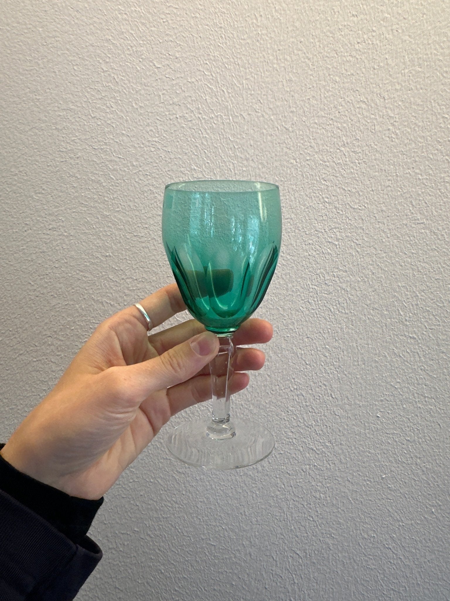 Turquoise wine glasses (5 pcs) - NEROLI