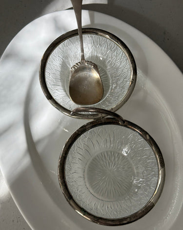 Twin bowl serving dish - NEROLI