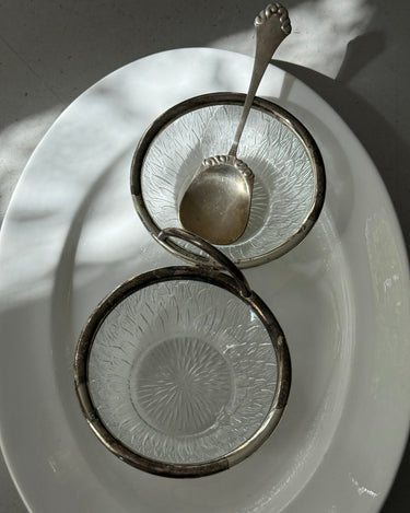 Twin bowl serving dish - NEROLI