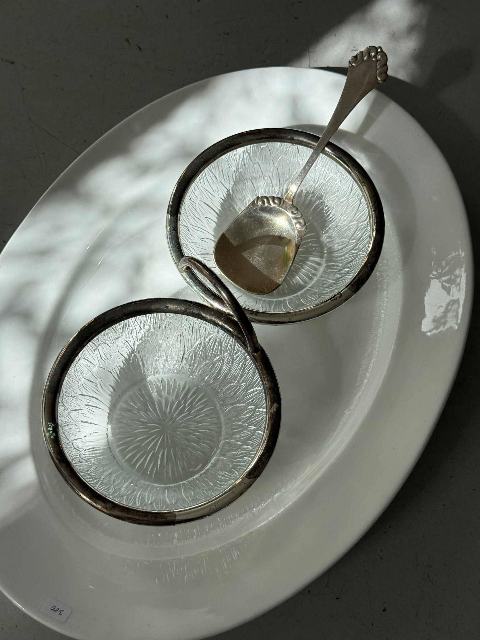 Twin bowl serving dish - NEROLI