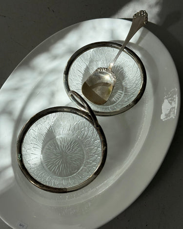 Twin bowl serving dish - NEROLI