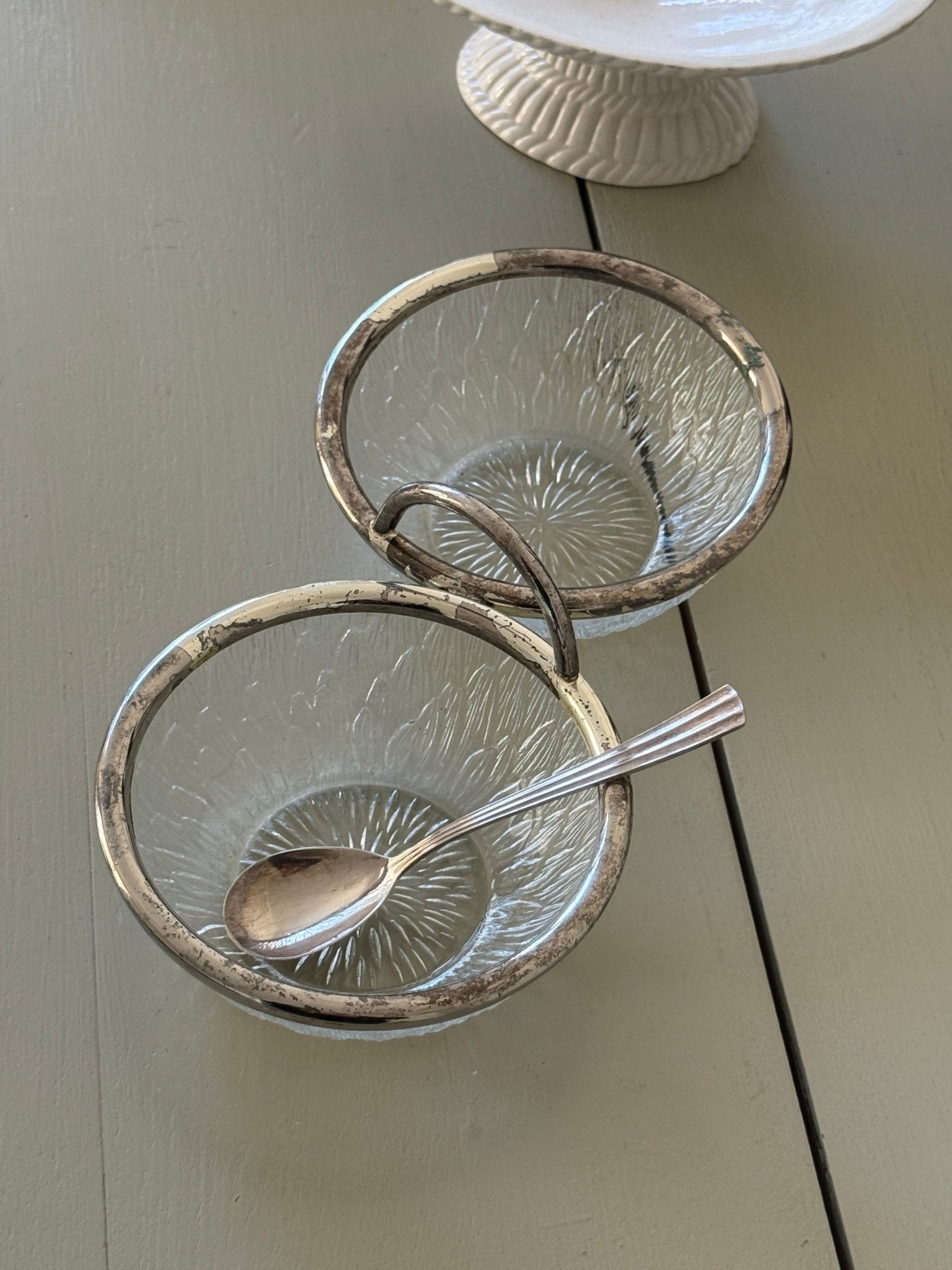 Twin bowl serving dish - NEROLI