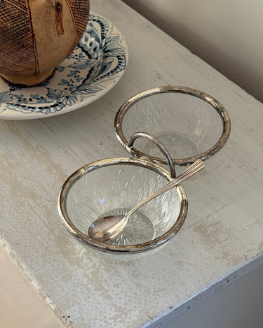 Twin bowl serving dish - NEROLI