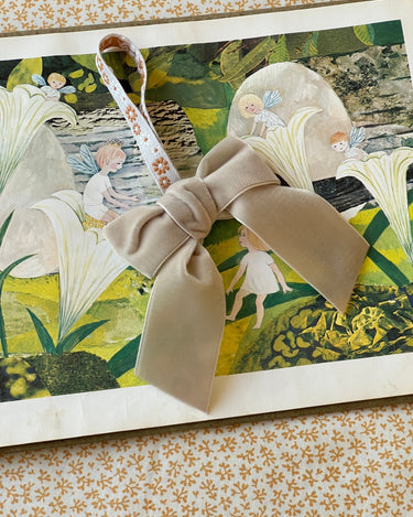 Velvet bow - NEROLI