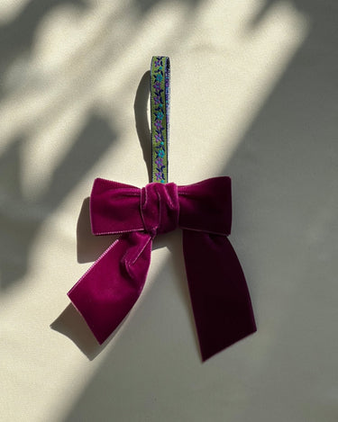 Velvet bow - NEROLI