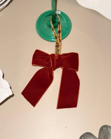 Velvet bow - NEROLI