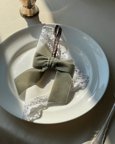 Velvet bow - NEROLI