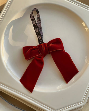 Velvet bow - NEROLI