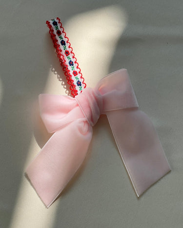 Velvet bow - NEROLI