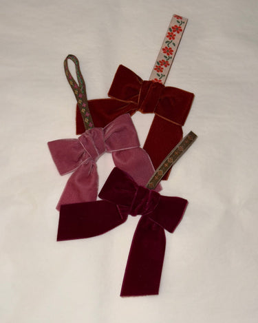 Velvet bow - NEROLI