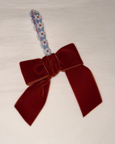 Velvet bow - NEROLI