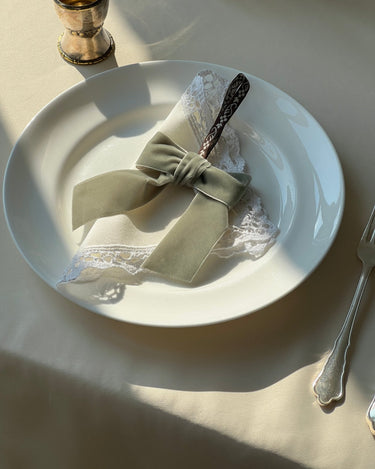 Velvet bow - NEROLI