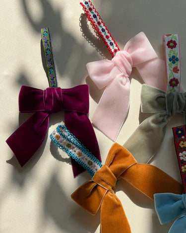 Velvet bow - NEROLI