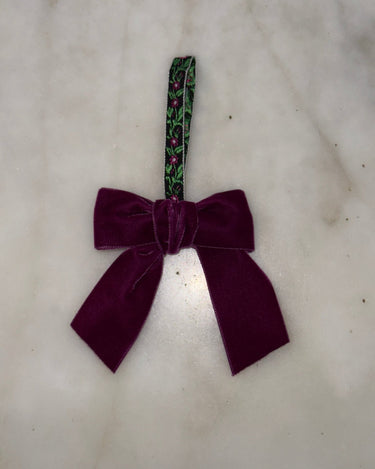 Velvet bow - NEROLI