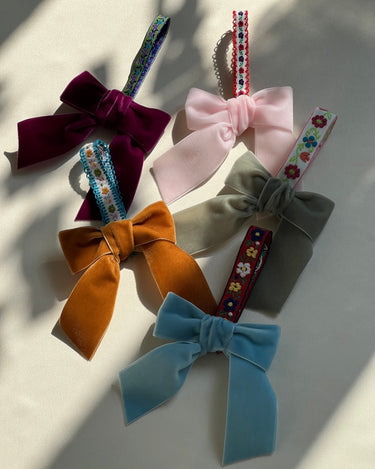Velvet bow - NEROLI