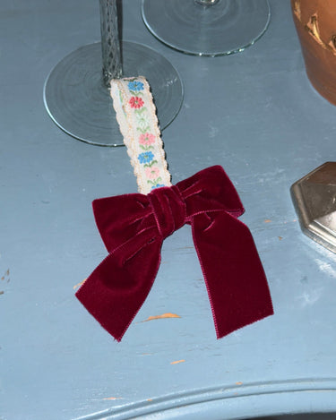 Velvet bow - NEROLI