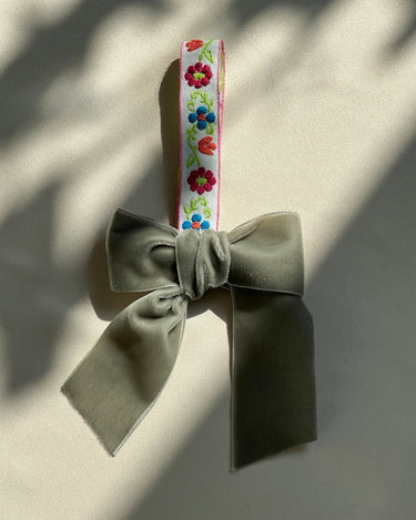 Velvet bow - NEROLI