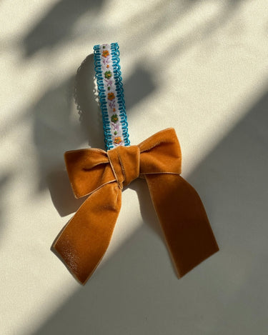 Velvet bow - NEROLI