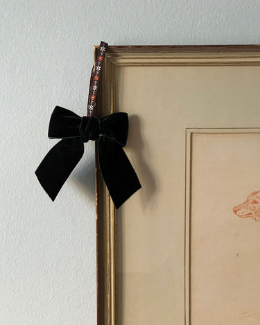 Velvet bow - NEROLI