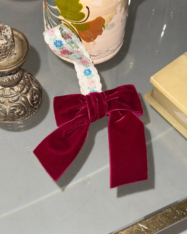 Velvet bow - NEROLI