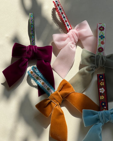 Velvet bow - NEROLI