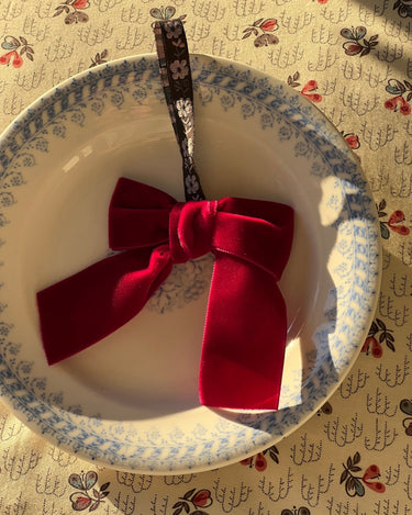 Velvet bow - NEROLI