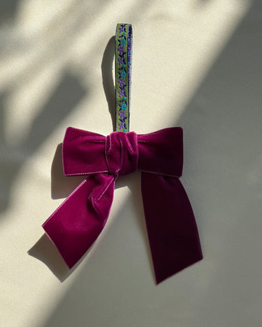 Velvet bow - NEROLI