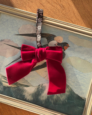 Velvet bow - NEROLI
