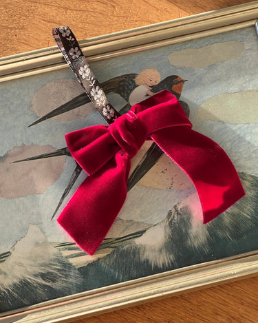 Velvet bow - NEROLI