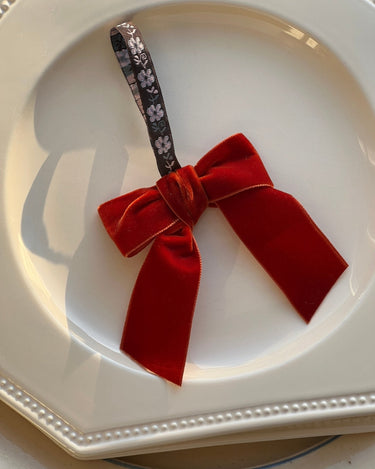 Velvet bow - NEROLI