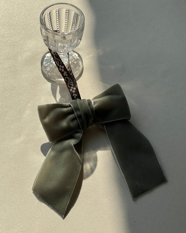 Velvet bow - NEROLI